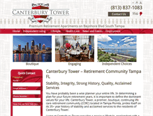 Tablet Screenshot of canterburytower.org